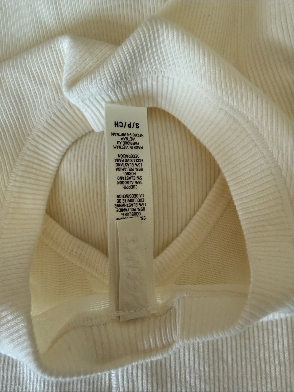 SKIMS White Ribbed low back & Sleeveless Romper - Picture 4 of 4